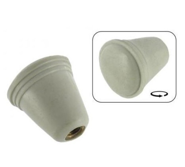 Choke, light switch or ashtray knob grey